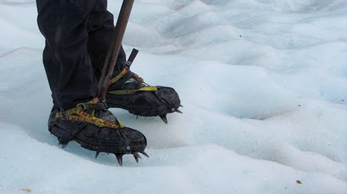 Tobias' boots and crampons