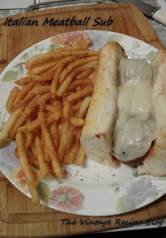 Vintage Recipe Blog On Top of Old Meatball, All Covered With Cheese...