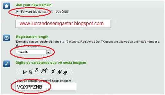 Domínio grátis .tk