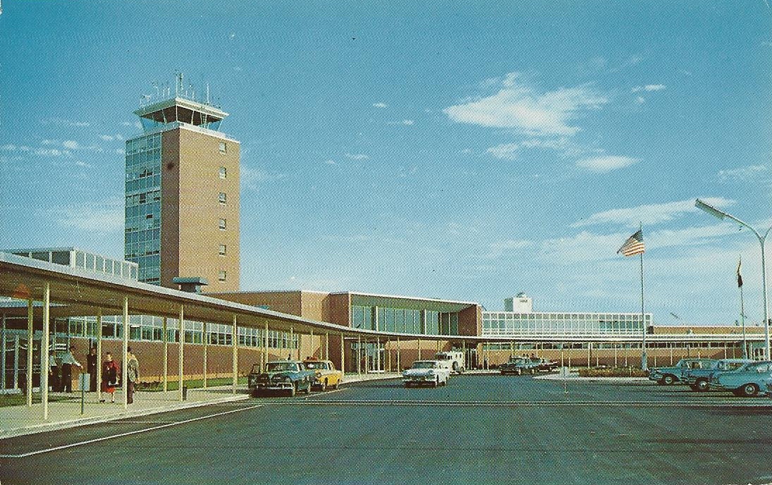 Vintage Travel Postcards Port Columbus Airport Columbus, Ohio