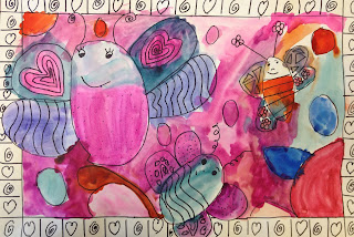 Art Room Blog: A B Pattern Butterflies....