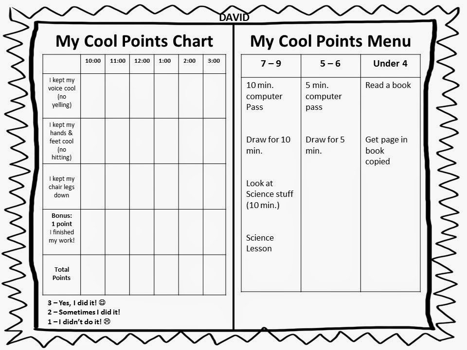 The Bender Bunch: Challenging Student? Check out these Cool Points Charts!