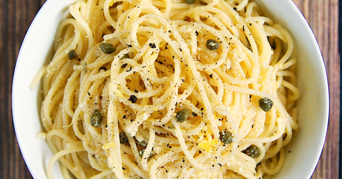 Lemony Pasta with Garlic and Capers Plain Chicken®