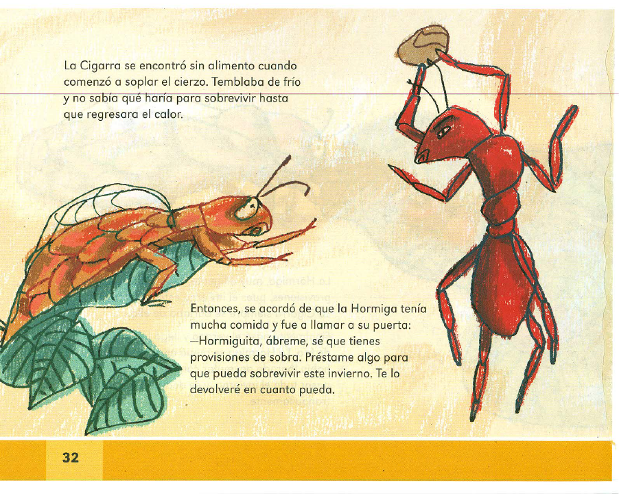  La Cigarra y la Hormiga español 2do bloque 5/2014-2015