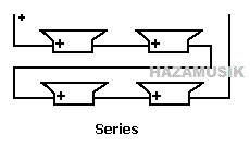 Gambar Panduan Cara Menyambung Seri Parallel Speaker Terlengkap Haza Musik