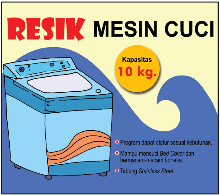 Iklan Mesin Cuci Dengan Merk Resik Halaman 2 - Belajar Kurikulum 2013