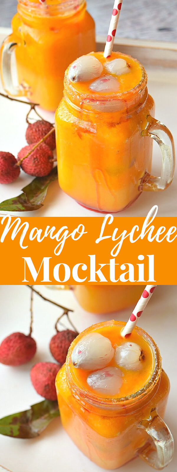 Mango Lychee Mocktail Savory Bites Recipes A Food Blog with Quick