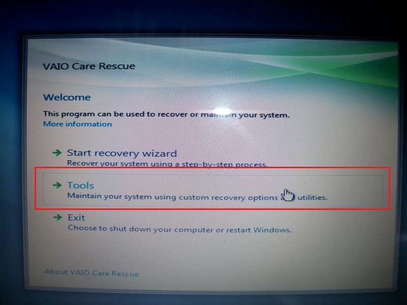 how to factory restore sony vaio with windows xp