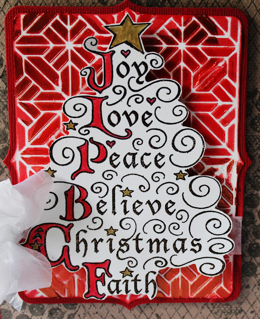 Stampendous christmas tree acrylic stamp set