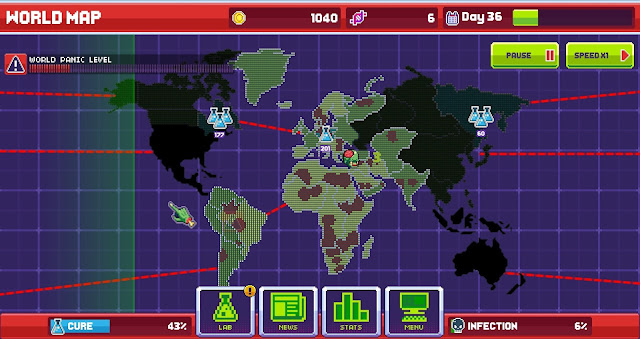 Infectonator 3: Apocalypse - World Map