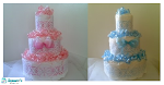 Lace and Ribbon Diaper Cake