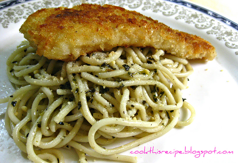 Cook this Recipe Recipe Homemade Nut Pesto with Cream Dory Fingers