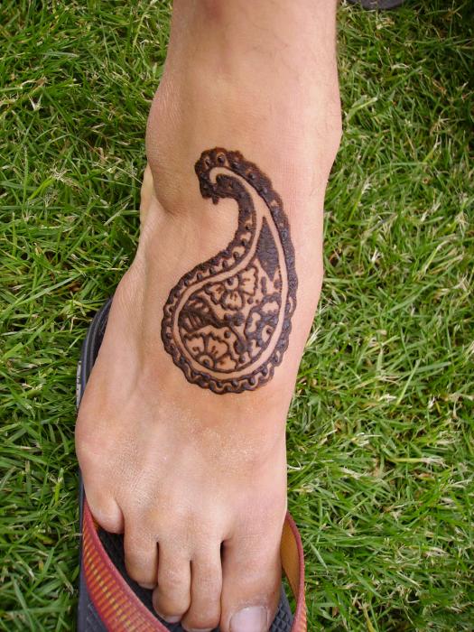 Henna Feet Tattoo Design