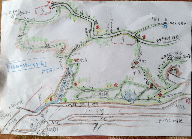 雞南山環山步道路線圖