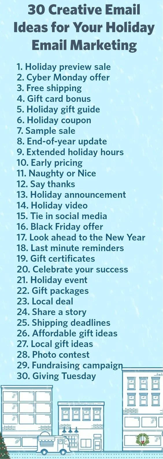 30 ideas para email marketing en vacaciones.