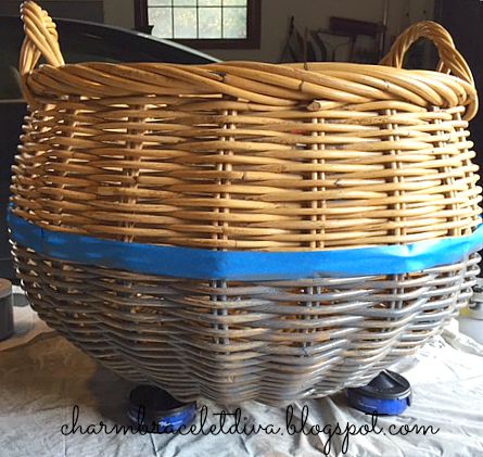 Painted basket