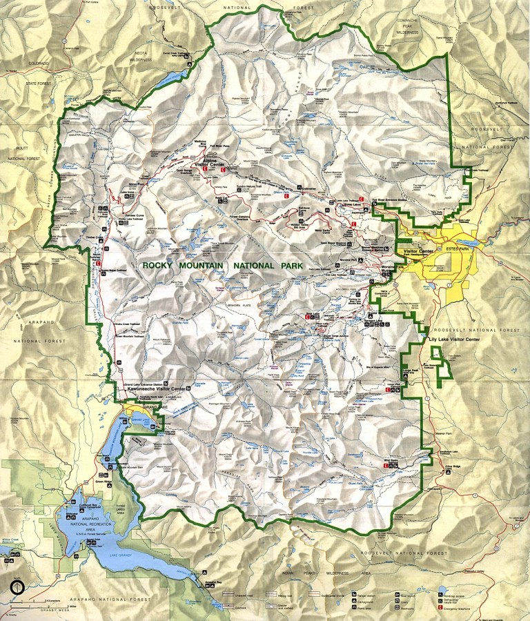 Northern Rocky Mountains Map