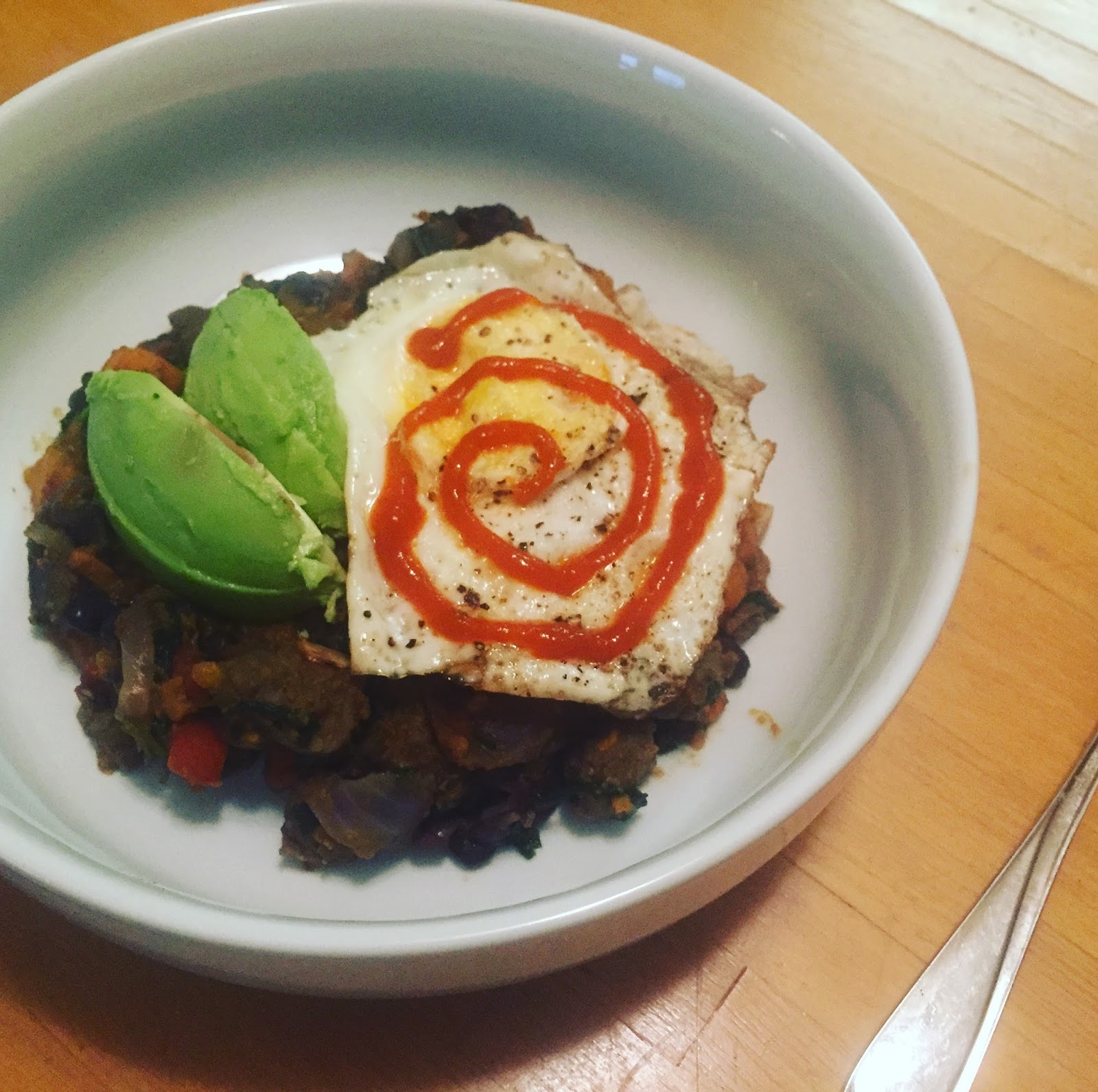 Just Another Med School Monday Black Bean and Sweet Potato Hash