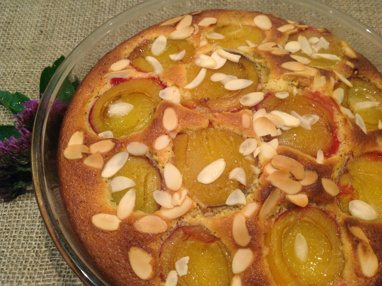 Plum and Cinnamon Sponge Pudding