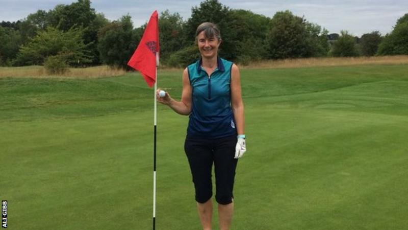 Amateur golfer hits three holes-in-one to defend club title - doubling her career total