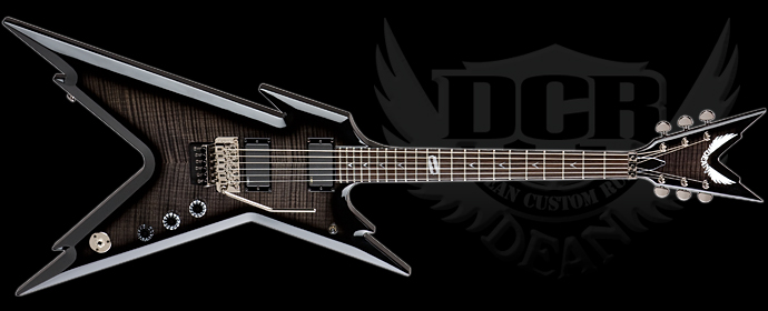 Blast Custom Shop: Dean Razorback Trans Blackburst Custom Electric Guitar