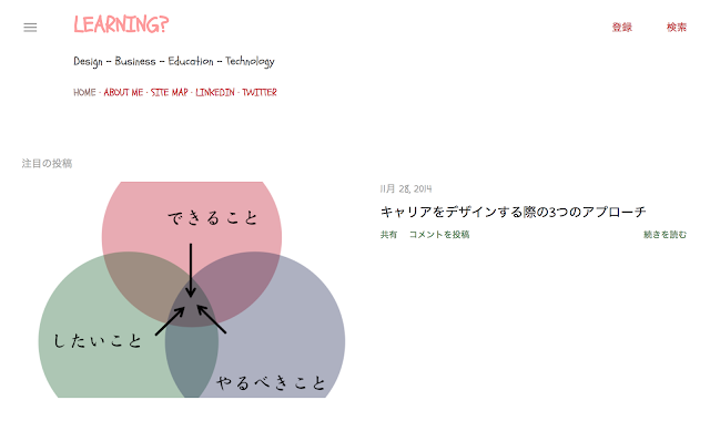 https://tomomatsukawa.blogspot.com/2014/11/designing-your-career.html