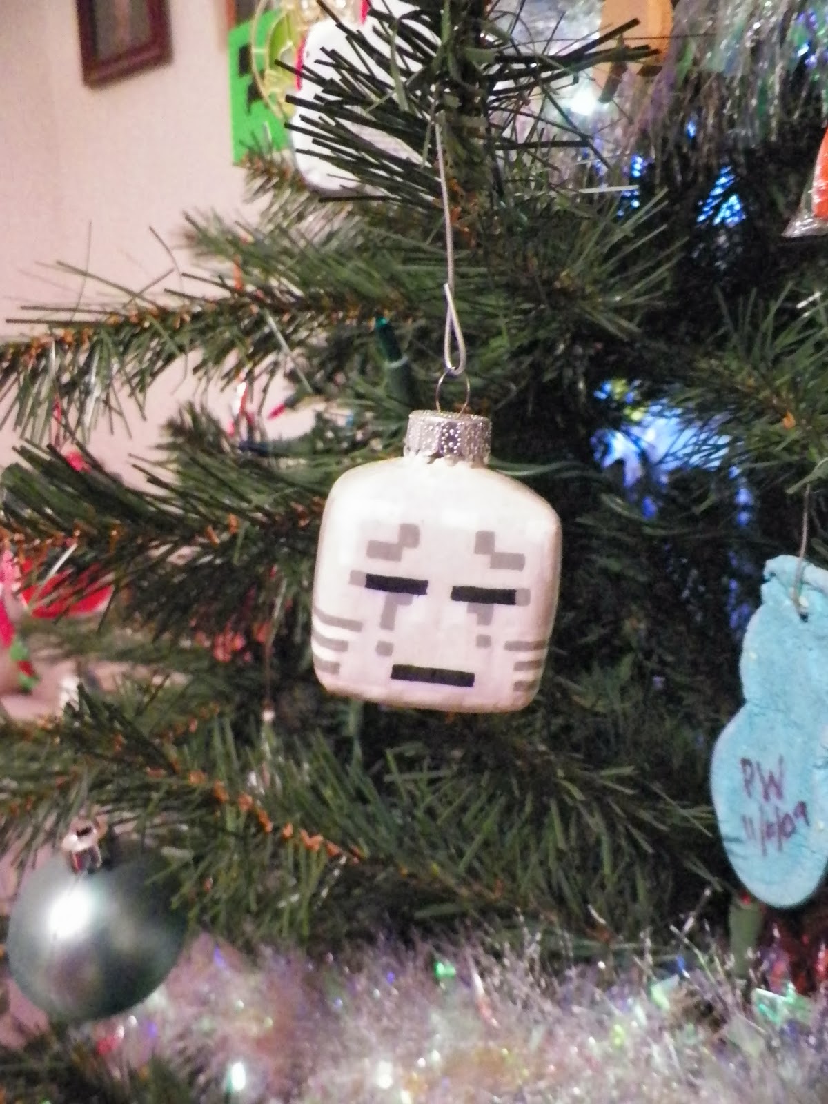 Cassie's Creative Crafts Minecraft Ghast Christmas Ornament Tutorial