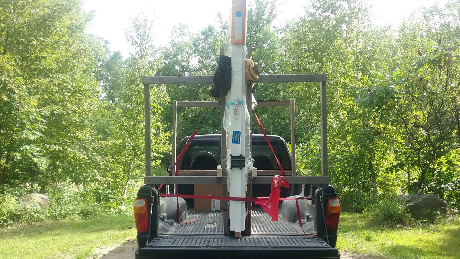 Ecstatic Ascension Haul a Sliding Glass Door with a Pickup Truck