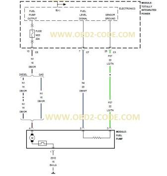 P0463 Fuel evel Sensor 1 Circuit High - Obd2-code