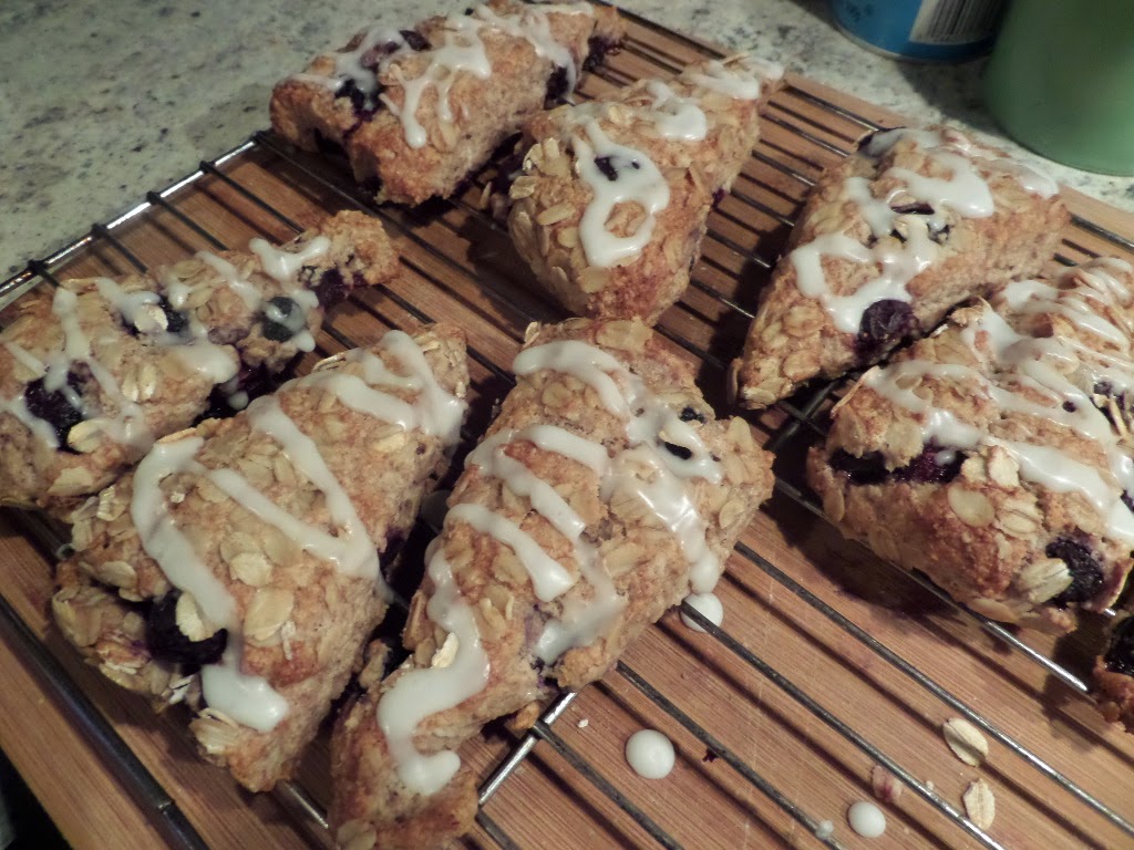 Through a Glass, Darkly Adam's Whole Wheat Blueberry Scones