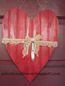 Eclectic Red Barn: Upcycled Bead Board Valentine