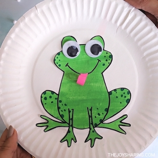 Paper Plate Frog With Moving Tongue - The Joy of Sharing