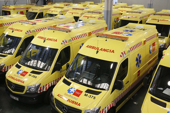 Nuevas ambulancias del transporte sanitario urgente del SUMMA 112