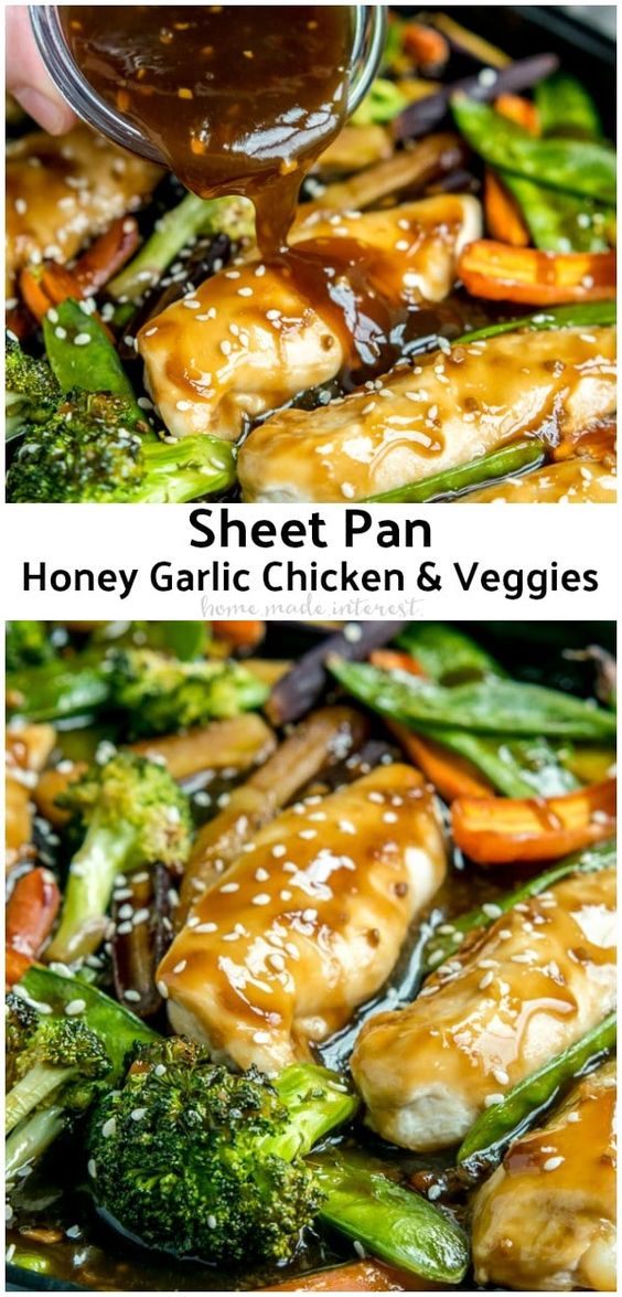 Sheet Pan Honey Garlic Chicken and Veggies
