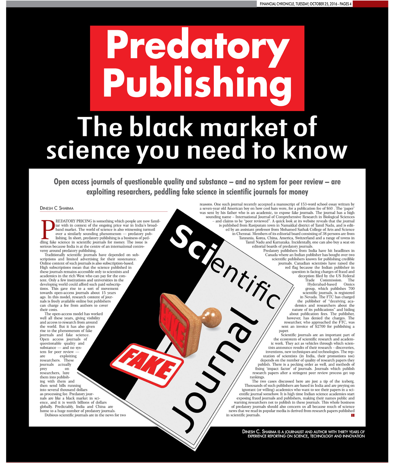 FYILibrarian Predatory Publishing The black market of science you