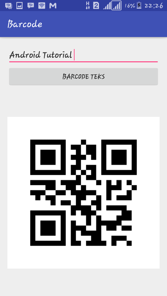 Tutorial cara membuat Barcode di android studio