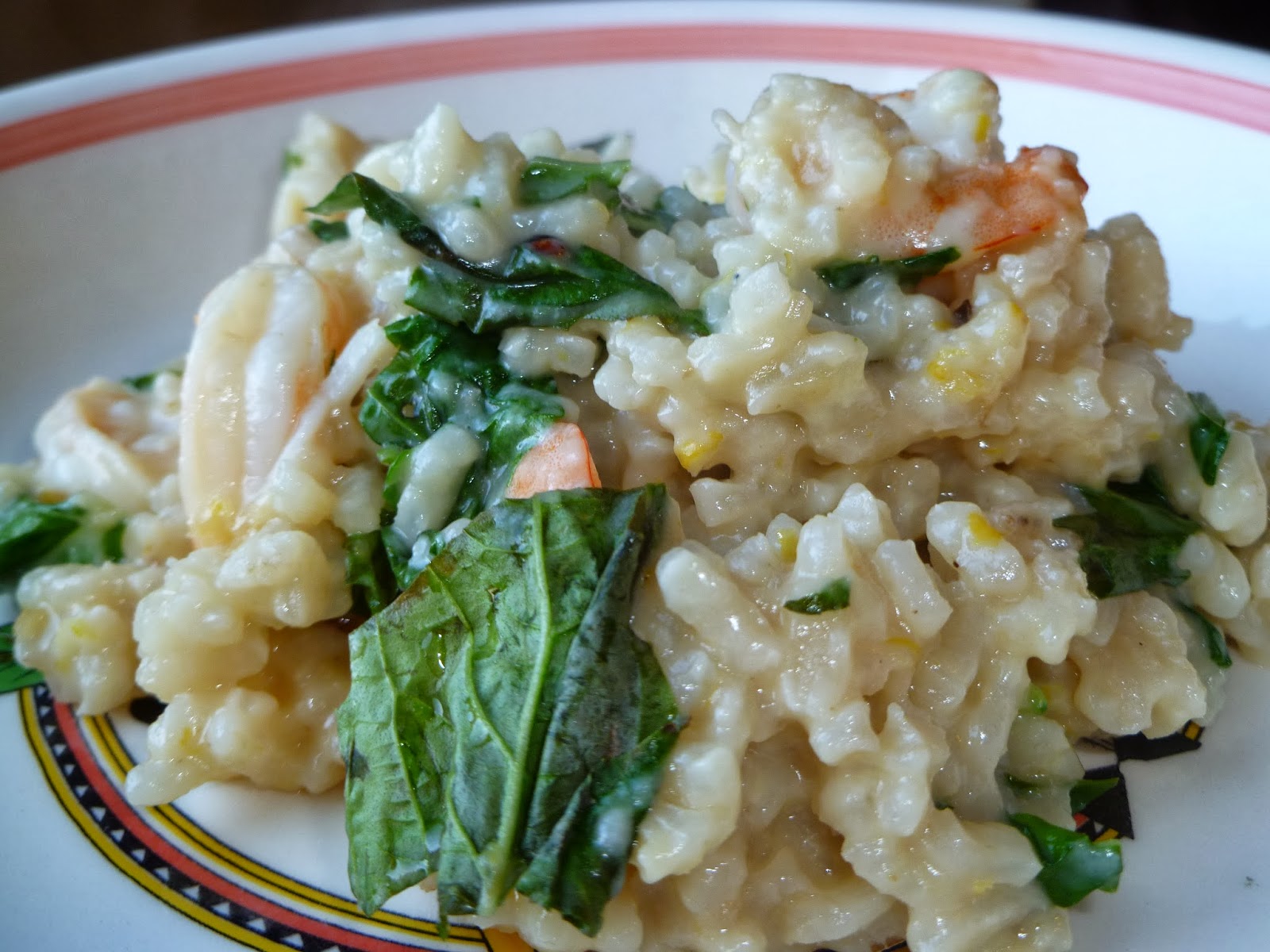 The Pastry Chef's Baking Shrimp, Basil and Lemon Risotto