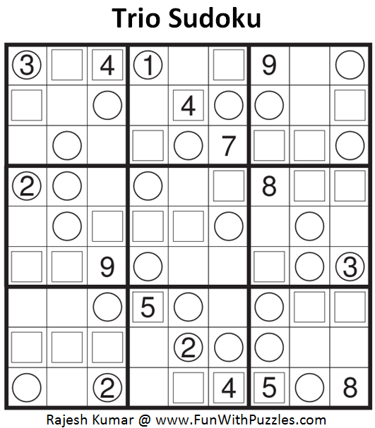 Trio Sudoku (Fun With Sudoku #82)