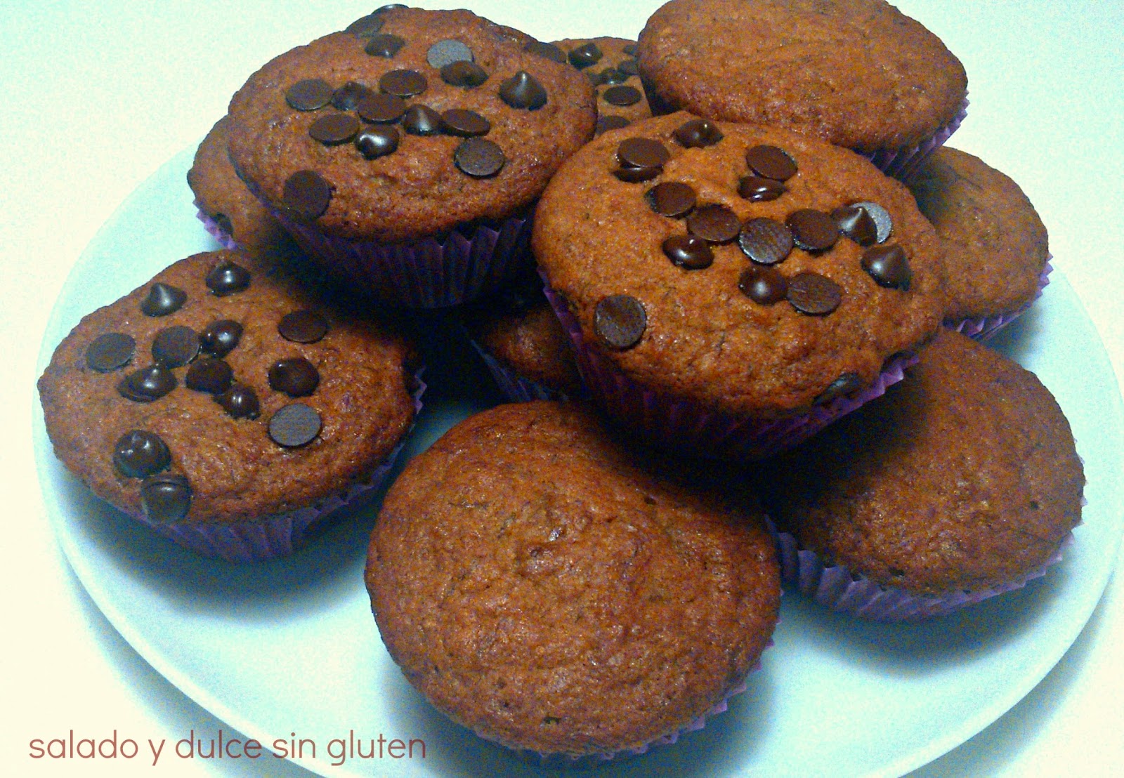 Salado y dulce sin gluten Muffins de plátano sin gluten