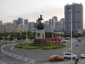 China National Tourism Administration Flying Horse of Gansu sculpture at the Ganzhou Railway Station