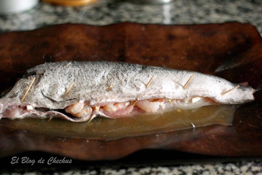 Merluza, Segundos platos, Merluza rellena con crema de pimientos, el blog de chechus, 