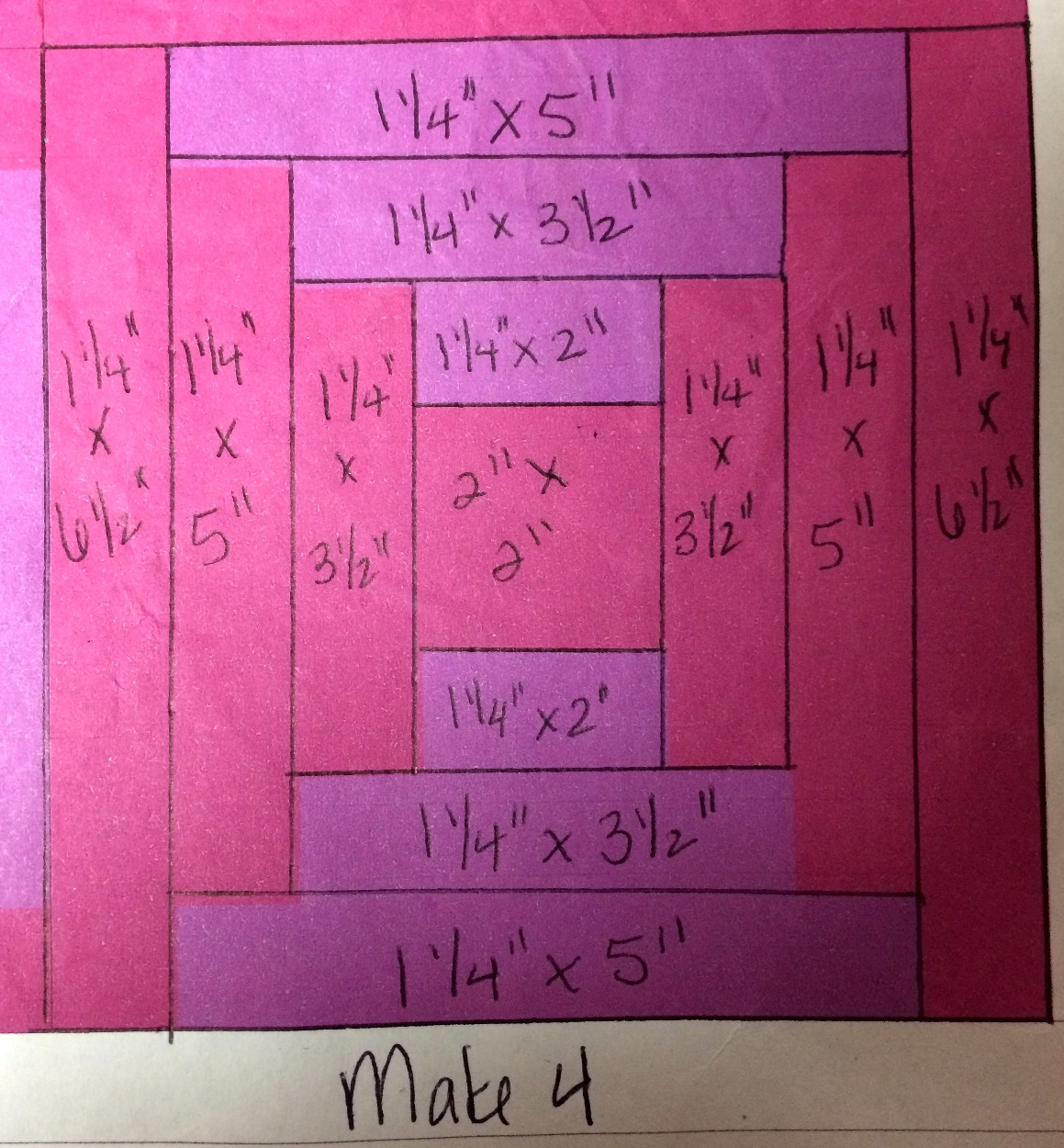 Happy Quilting Bella Skill Builder Courthouse Steps Block