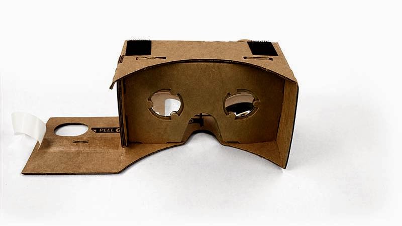 جوجل Cardboard جهاز الواقع الافتراضي المُصنوع يدويا من google