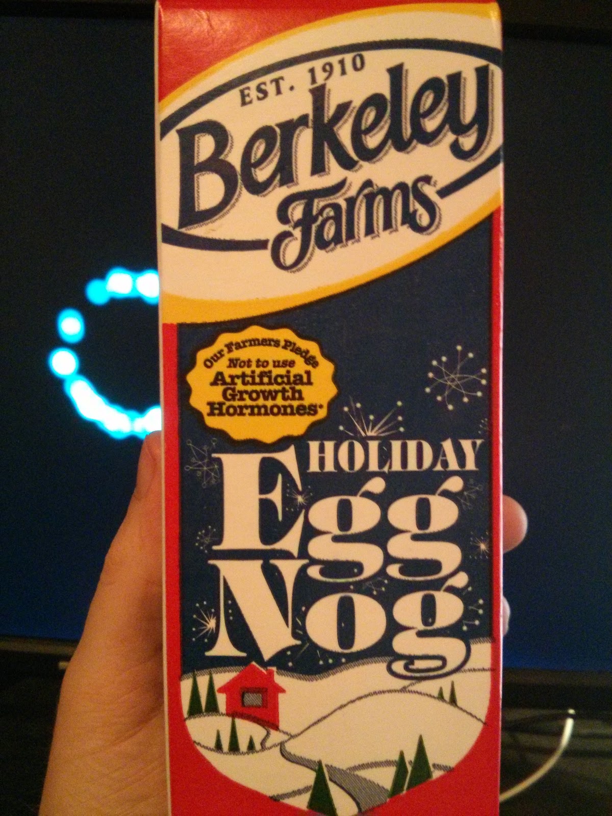 Eggnog review Berkeley Farms Holiday Eggnog