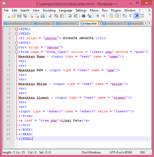 Explorer Science: MEMBUAT KONEKSI DATABASE (MYSQL) DENGAN PHP
