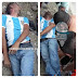 Fuerte colisión de motocicleta contra un taxi deja una persona gravemente lesionada.