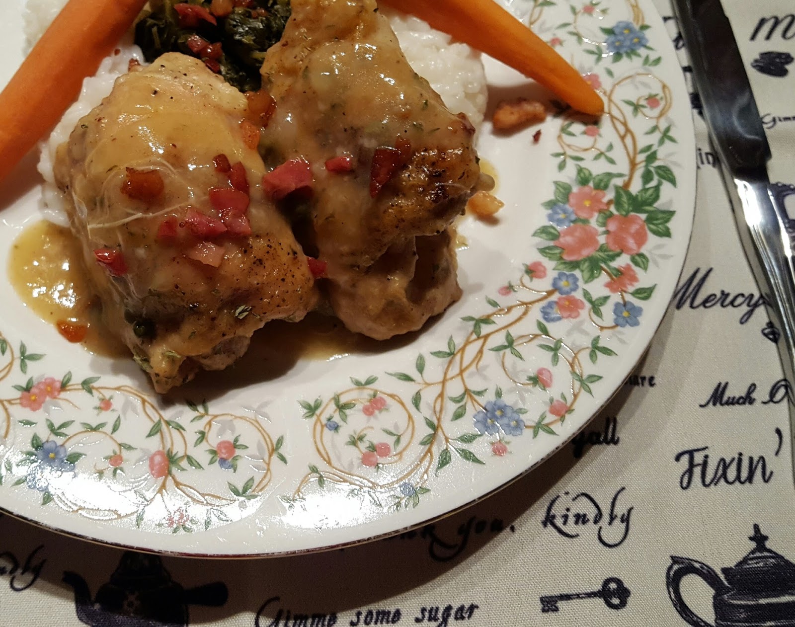 Braised Chicken Thighs Julias Simply Southern