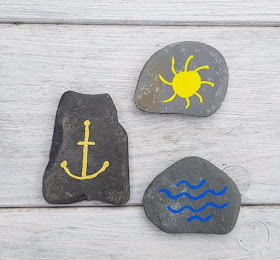 DIY: Ein Steinmemory für Kinder aus bemalten Steinen. Wir haben einfache, maritime Motive für unser Memory-Spiel ausgesucht.