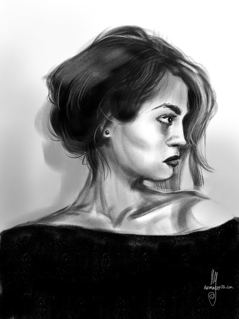 Portrait sketch by Ulf Artmagenta
