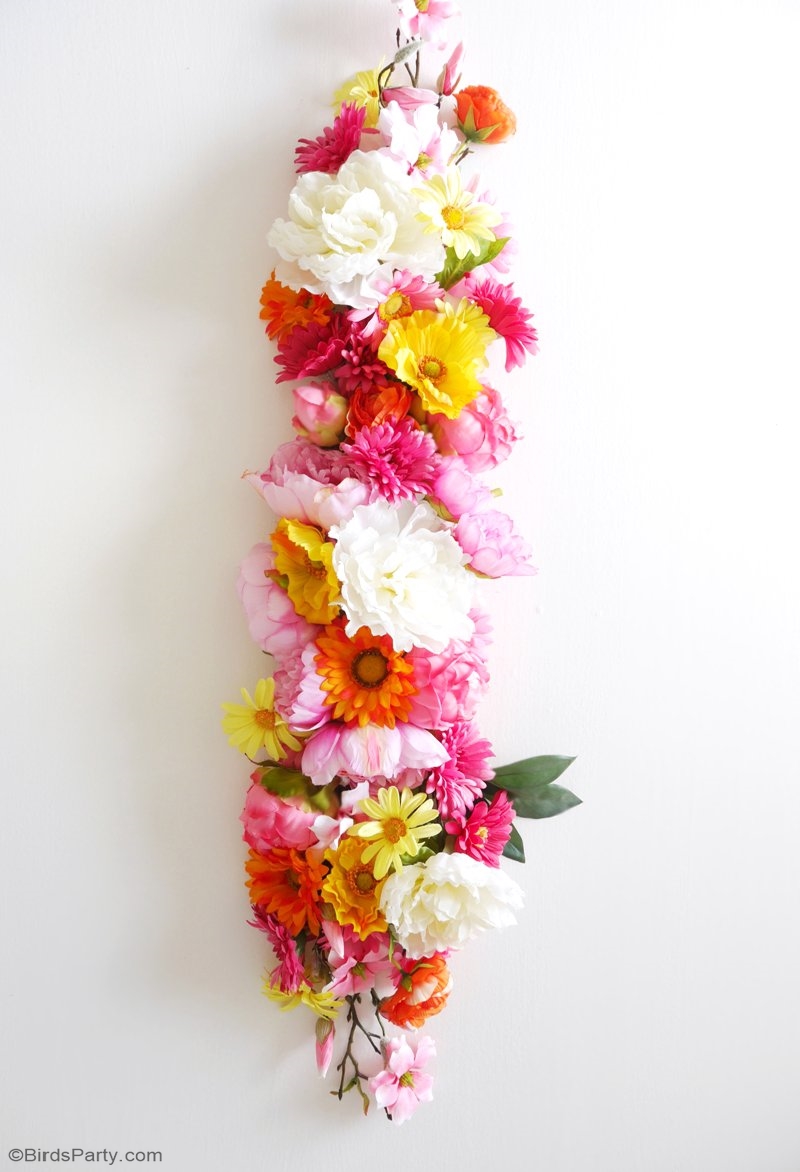 DIY Floral Table Runner Party Ideas Party Printables Blog